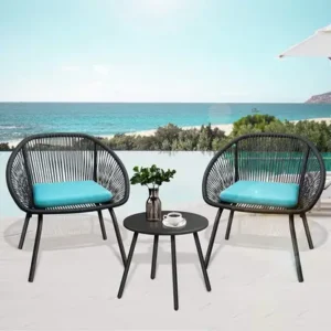 Outdoor Metal Table & Chair Set