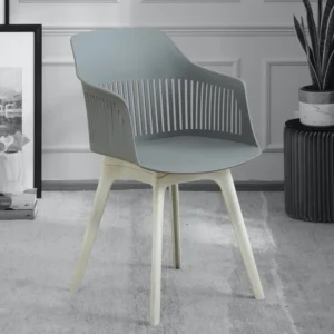 Fenny Plastic Chair in Grey Finish