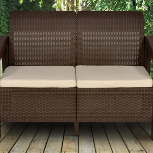 Goa Patio Chair in Season Rust Brown Finish