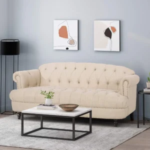Nail Head Sofa 2 Seater