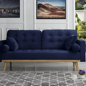 Ekra Me Mid-Century Sofas, Navy Blue