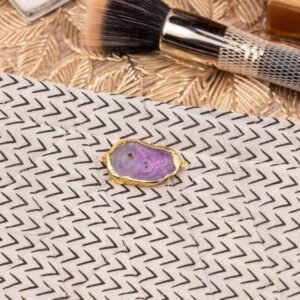 Black & White Cotton Fabric Travel Pouch 9 X 7