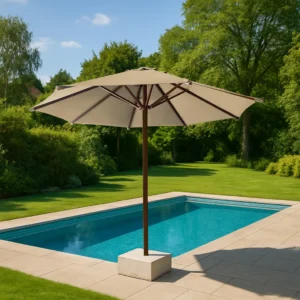 Fiore Luxury Centre Pole Garden Umbrella With Stand