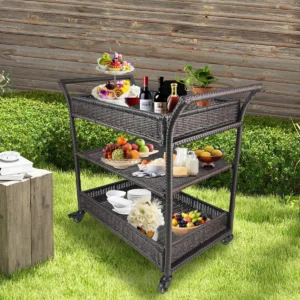 Amyrion Serving Bar Cart